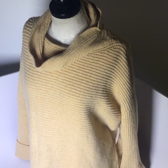 ANTHROPOLOGY Pilcro Luna Pointelle Ivory Knit Sweater - Picture 7 of 15